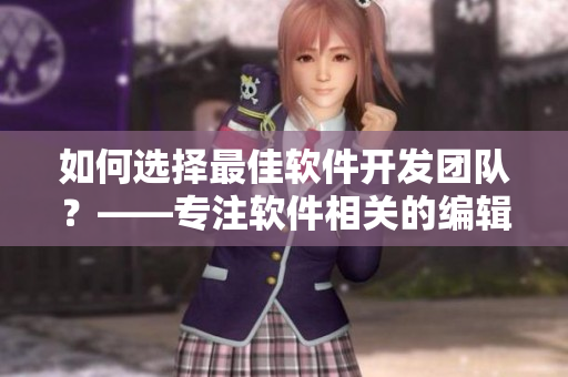 如何選擇最佳軟件開發(fā)團(tuán)隊(duì)？——專注軟件相關(guān)的編輯