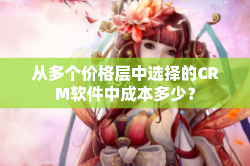 從多個價格層中選擇的CRM軟件中成本多少？