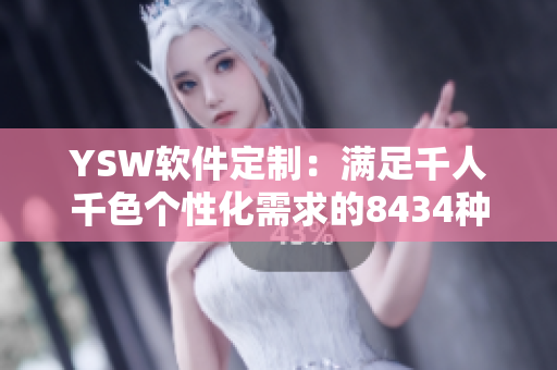 YSW軟件定制：滿足千人千色個性化需求的8434種選擇