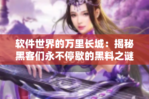 軟件世界的萬里長(zhǎng)城：揭秘黑客們永不停歇的黑料之謎