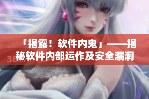 「揭露！軟件內(nèi)鬼」——揭秘軟件內(nèi)部運(yùn)作及安全漏洞