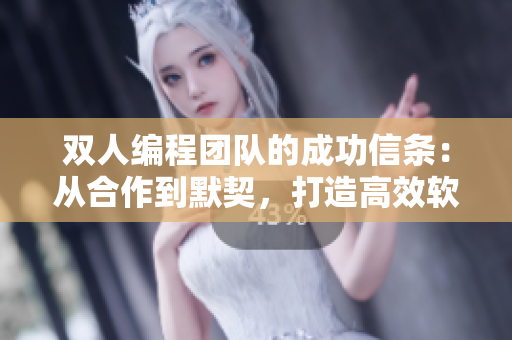 雙人編程團(tuán)隊(duì)的成功信條：從合作到默契，打造高效軟件開發(fā)模式！