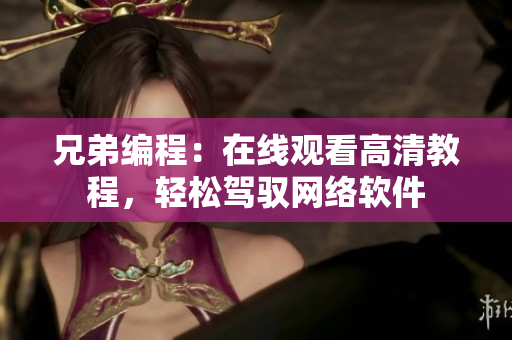 兄弟編程：在線觀看高清教程，輕松駕馭網(wǎng)絡軟件