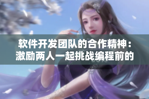軟件開發(fā)團(tuán)隊(duì)的合作精神：激勵兩人一起挑戰(zhàn)編程前的電影推薦