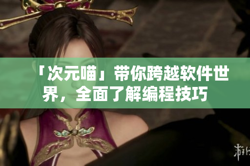 「次元喵」帶你跨越軟件世界，全面了解編程技巧