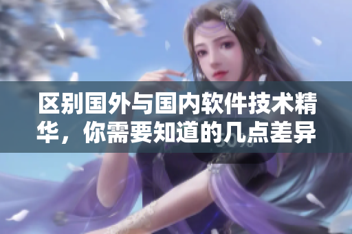 區(qū)別國(guó)外與國(guó)內(nèi)軟件技術(shù)精華，你需要知道的幾點(diǎn)差異