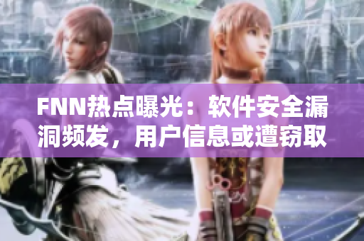 FNN熱點(diǎn)曝光：軟件安全漏洞頻發(fā)，用戶(hù)信息或遭竊取