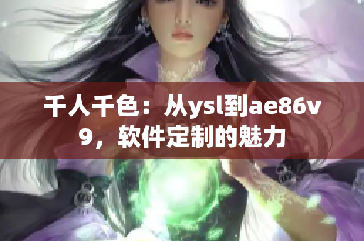 千人千色：從ysl到ae86v9，軟件定制的魅力