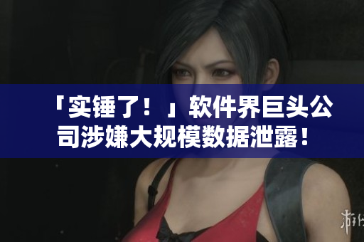 「實(shí)錘了！」軟件界巨頭公司涉嫌大規(guī)模數(shù)據(jù)泄露！