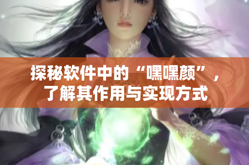 探秘軟件中的“嘿嘿顏”，了解其作用與實(shí)現(xiàn)方式