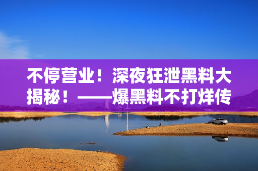 不停營業(yè)！深夜狂泄黑料大揭秘！——爆黑料不打烊傳送門