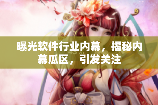 曝光軟件行業(yè)內(nèi)幕，揭秘內(nèi)幕瓜區(qū)，引發(fā)關(guān)注