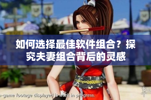 如何選擇最佳軟件組合？探究夫妻組合背后的靈感