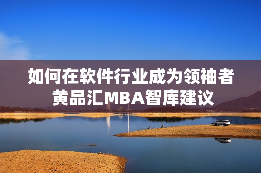 如何在軟件行業(yè)成為領袖者 黃品匯MBA智庫建議