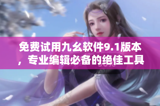 免費(fèi)試用九幺軟件9.1版本，專(zhuān)業(yè)編輯必備的絕佳工具