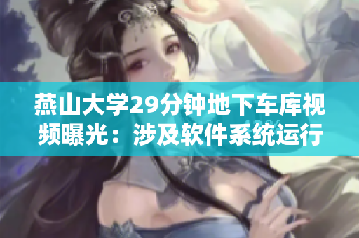 燕山大學29分鐘地下車庫視頻曝光：涉及軟件系統(tǒng)運行與安全問題