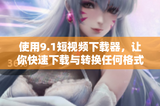 使用9.1短視頻下載器，讓你快速下載與轉換任何格式的短視頻資源