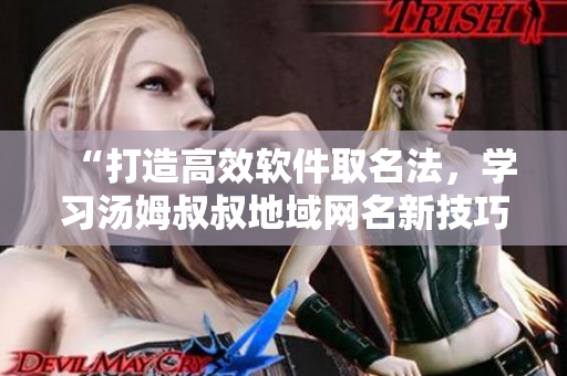 “打造高效軟件取名法，學(xué)習(xí)湯姆叔叔地域網(wǎng)名新技巧！”