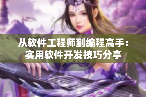 從軟件工程師到編程高手：實(shí)用軟件開發(fā)技巧分享