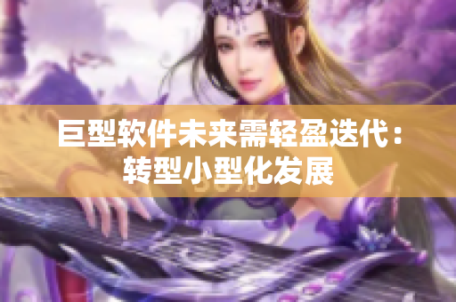 巨型軟件未來(lái)需輕盈迭代：轉(zhuǎn)型小型化發(fā)展