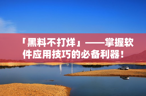 「黑料不打烊」——掌握軟件應(yīng)用技巧的必備利器！