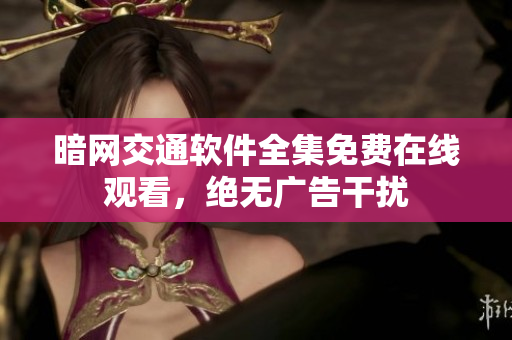 暗網(wǎng)交通軟件全集免費(fèi)在線觀看，絕無(wú)廣告干擾