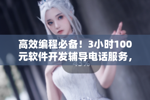 高效編程必備！3小時100元軟件開發(fā)輔導(dǎo)電話服務(wù)，幫你解決編程難題