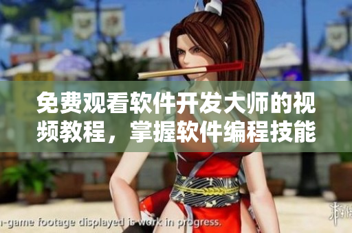 免費(fèi)觀看軟件開發(fā)大師的視頻教程，掌握軟件編程技能