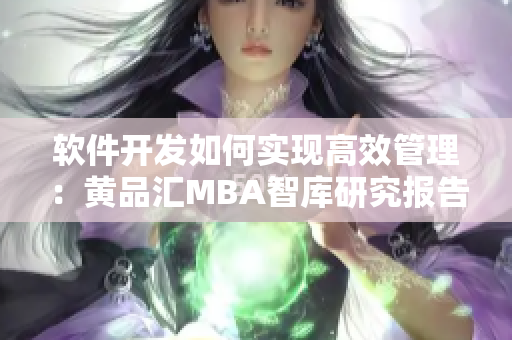 軟件開發(fā)如何實(shí)現(xiàn)高效管理：黃品匯MBA智庫研究報告