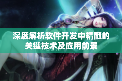 深度解析軟件開發(fā)中精髓的關(guān)鍵技術(shù)及應用前景