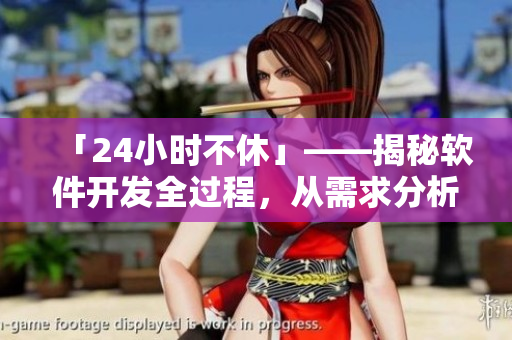 「24小時不休」——揭秘軟件開發(fā)全過程，從需求分析到上線發(fā)布！