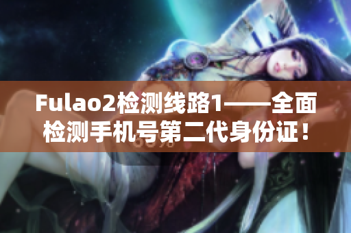 Fulao2檢測(cè)線路1——全面檢測(cè)手機(jī)號(hào)第二代身份證！