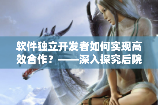 軟件獨(dú)立開發(fā)者如何實(shí)現(xiàn)高效合作？——深入探究后院露營第一季