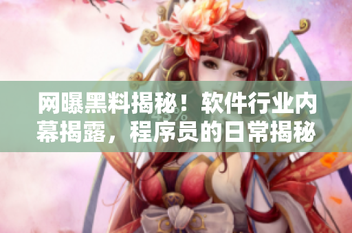 網(wǎng)曝黑料揭秘！軟件行業(yè)內(nèi)幕揭露，程序員的日常揭秘！