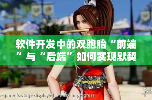 軟件開發(fā)中的雙胞胎“前端”與“后端”如何實現(xiàn)默契合作？