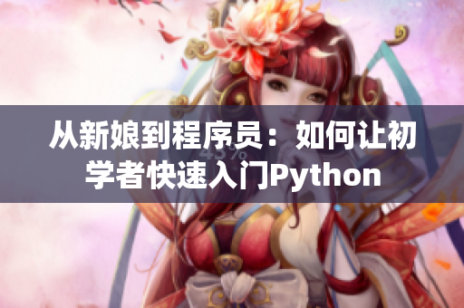 從新娘到程序員：如何讓初學(xué)者快速入門(mén)Python