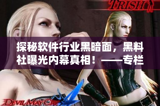 探秘軟件行業(yè)黑暗面，黑料社曝光內(nèi)幕真相！——專欄報道