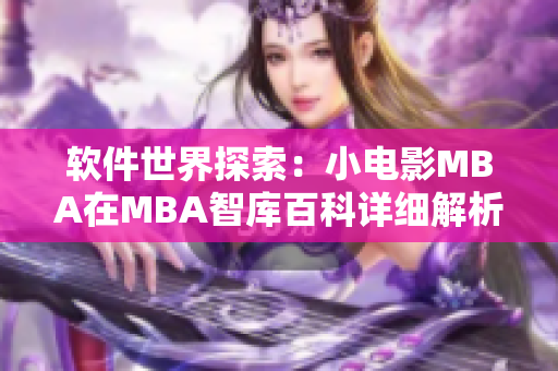 軟件世界探索：小電影MBA在MBA智庫(kù)百科詳細(xì)解析