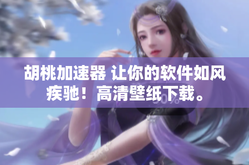 胡桃加速器 讓你的軟件如風(fēng)疾馳！高清壁紙下載。