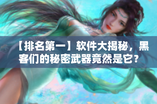 【排名第一】軟件大揭秘，黑客們的秘密武器竟然是它？！