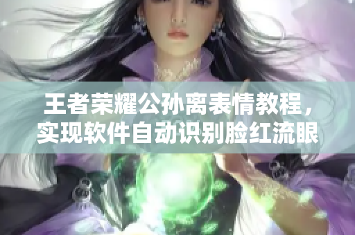 王者榮耀公孫離表情教程，實(shí)現(xiàn)軟件自動(dòng)識(shí)別臉紅流眼淚功能