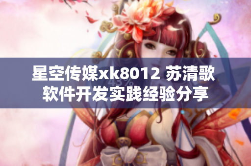 星空傳媒xk8012 蘇清歌 軟件開發(fā)實(shí)踐經(jīng)驗(yàn)分享