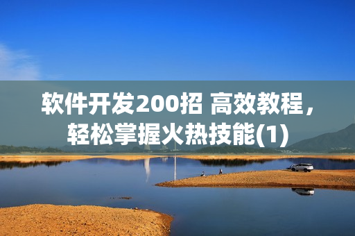軟件開(kāi)發(fā)200招 高效教程，輕松掌握火熱技能(1)