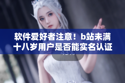 軟件愛好者注意！b站未滿十八歲用戶是否能實名認(rèn)證，詳細(xì)解析分享