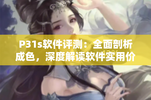 P31s軟件評(píng)測(cè)：全面剖析成色，深度解讀軟件實(shí)用價(jià)值