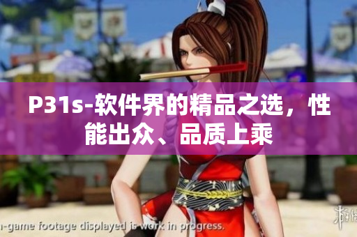 P31s-軟件界的精品之選，性能出眾、品質(zhì)上乘