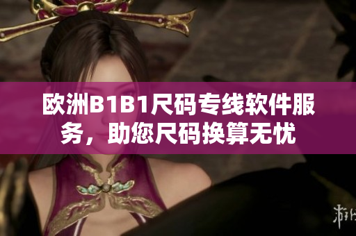 歐洲B1B1尺碼專線軟件服務(wù)，助您尺碼換算無憂