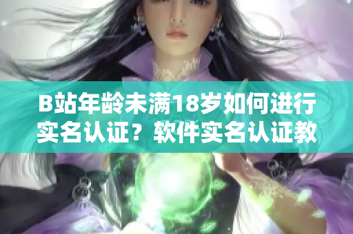 B站年齡未滿18歲如何進行實名認證？軟件實名認證教程詳解
