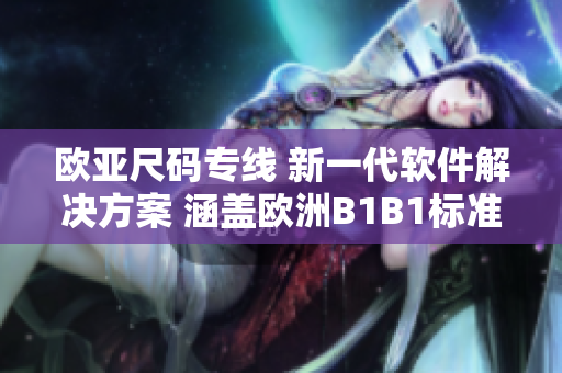 歐亞尺碼專線 新一代軟件解決方案 涵蓋歐洲B1B1標準