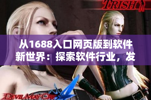 從1688入口網(wǎng)頁版到軟件新世界：探索軟件行業(yè)，發(fā)現(xiàn)無限可能